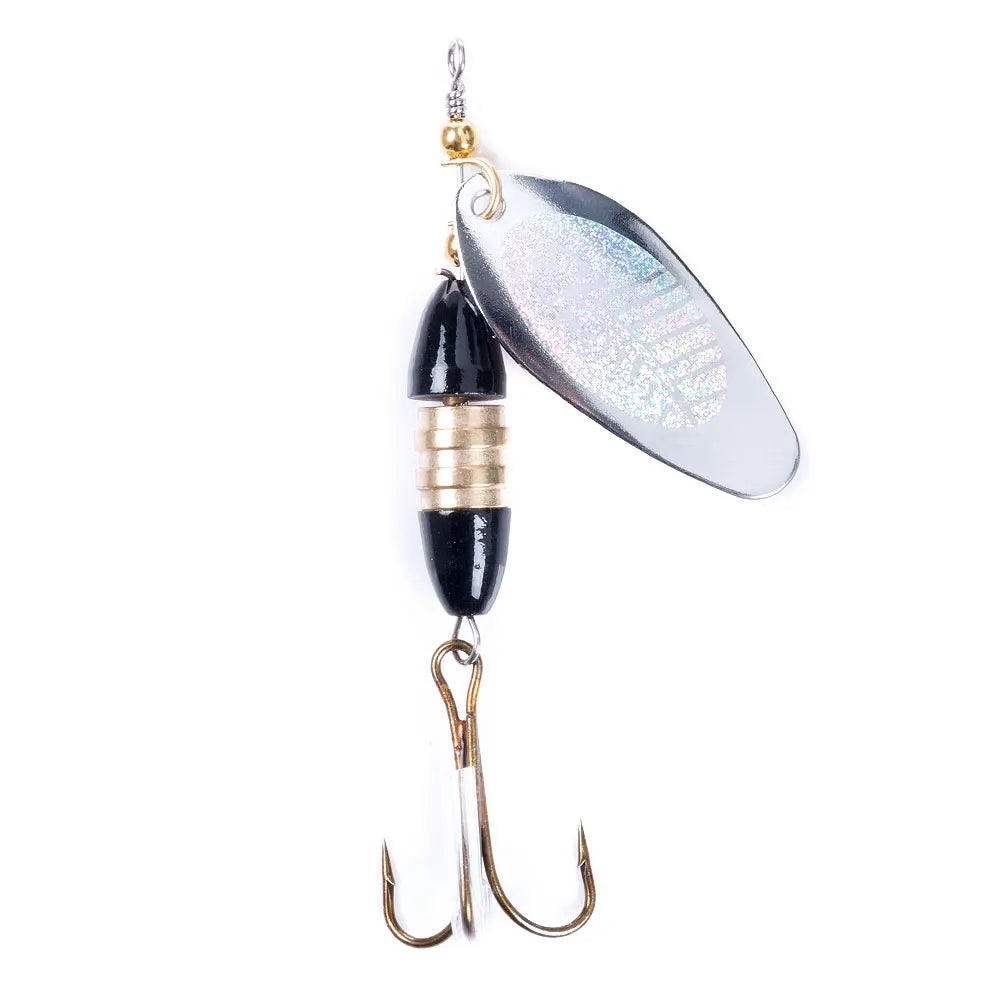 Wholesale SP142 8.5cm 18g Metal Spinner Baits Spoon Fishing Lures with Treble Hook