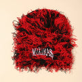 Custom Embroidery Label Logo Cuffed Cuffless Camo Fuzzy Grassy Distressed Knitted Beanie Hat Skull Cap Manufacturer