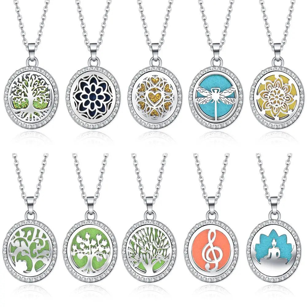 Aromatherapy Essential Oil Necklace Diffuser Necklace Openable Sweater Chain Trendy