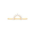 Laodun INS Style Popular Sterling Silver Ring Women Jewelry Simple Creative Tiny Zircon Silver Non Adjustable Rings Vermeil
