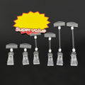 25 Pieces Plastic Sign Holder Clipss Rotatable Pop Clips Sign Holder Stand for Merchandise Double Display