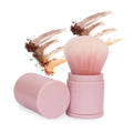 Portable Mushroom Head Kabuki Makeup Brush Soft Bristles Highlight Powder Blush Brush Wholesale Custom Logo