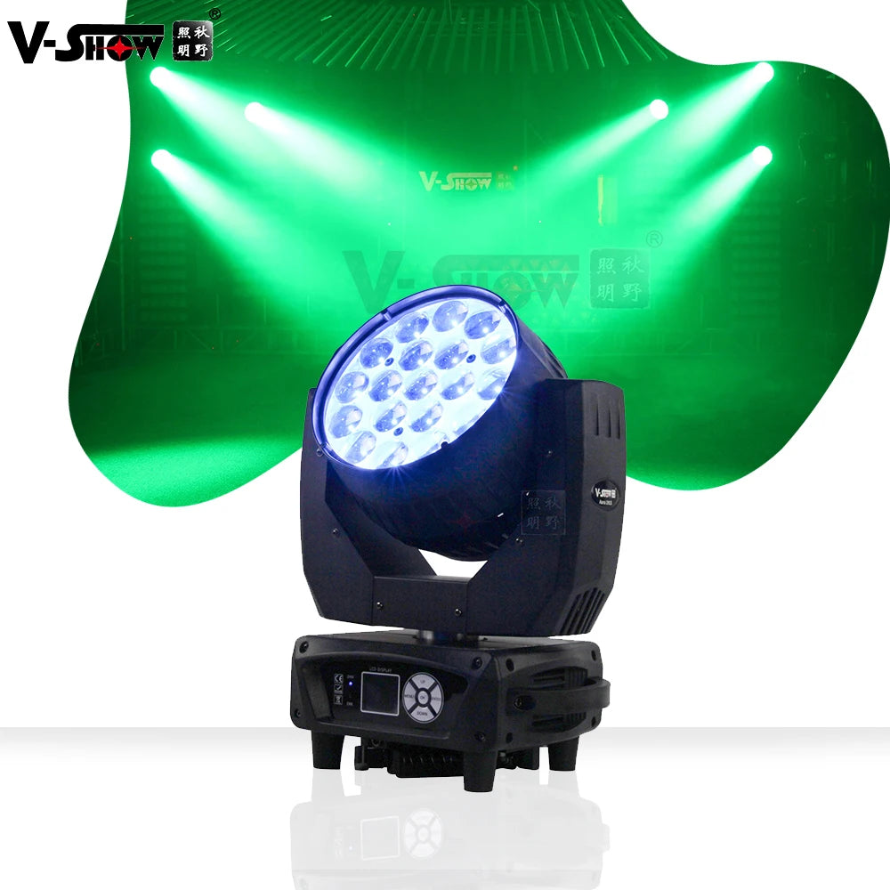 VShow Aura1915 Led 19pcs 15w Wash Zoom Led Dj Moving Head Wash Light Stage Lighting Equipment Professional