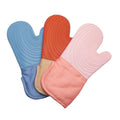 Pink Extra Long Bbq Grill Barbecue Cooking Heat Resistant Silicone Oven Gloves Oven Mitts