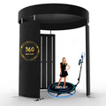 360 Photo Booth LED Light Background Show Stand 8ft 10ft Photography Enclosure Backdrop 360 Video