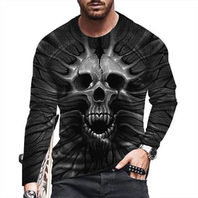 Men's Essential Basic Long Sleeve Sublimation T Shirt New Arrival Full Printed Knitted Athletic Sport Shirt