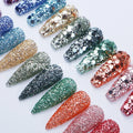 Bulk Morandi Color Mirror Glitter Wholesale Chunky Mixed Polyester Glitter Powder Resin Crafts Supplies Christmas Decorations