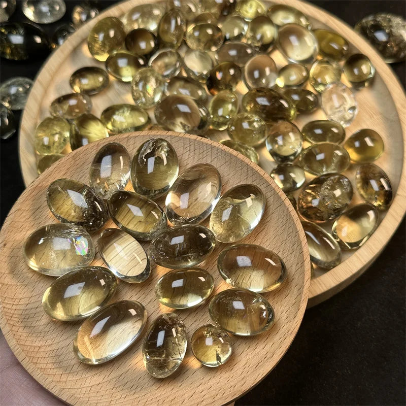 2-3cm Natural Crystal Fenghshui Yellow Quartz Bulk Polish Citrine Tumble for Sale