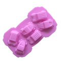 Direct Factory Supply Good Price Car-Shaped Saffron Soap Mold Silicone Fashion Loaf Mold for Boys' Baking Needs