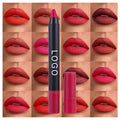 No Label Lip Crayon Pencil Long Last Black Dark Brown Lip Liner Custom Logo