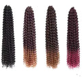 18 Inch Passion Twist Crochet Hair  Water Wave Bohemian Braid Crochet Braiding Passion Twist Synthetic Hair Extension