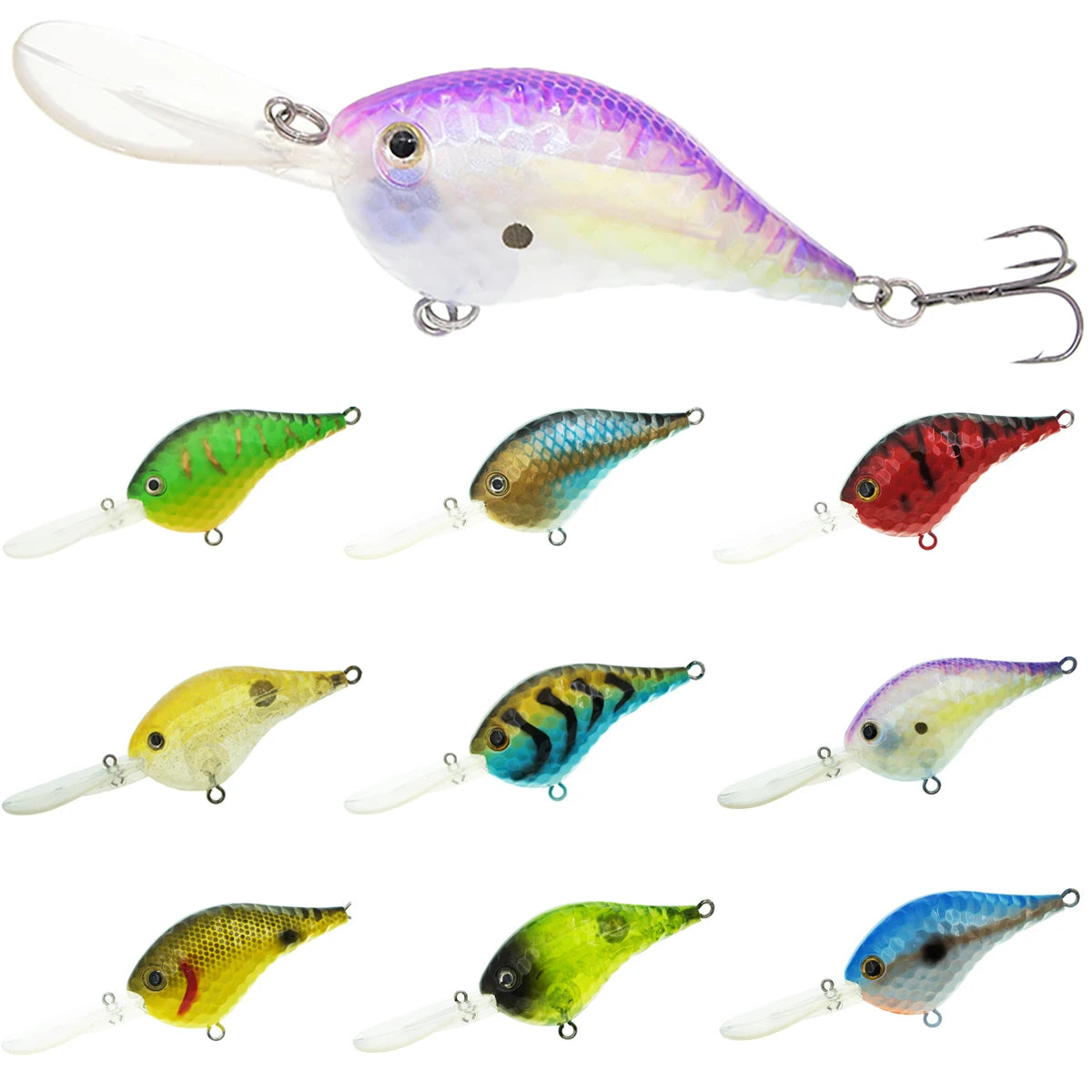 Minnow Wobblers for Trolling Fishing Lure Hard Bait Deep Diving Crankbaits Minow Isca Fishing Tackle OPP Bag OEM ODM ABS Plastic