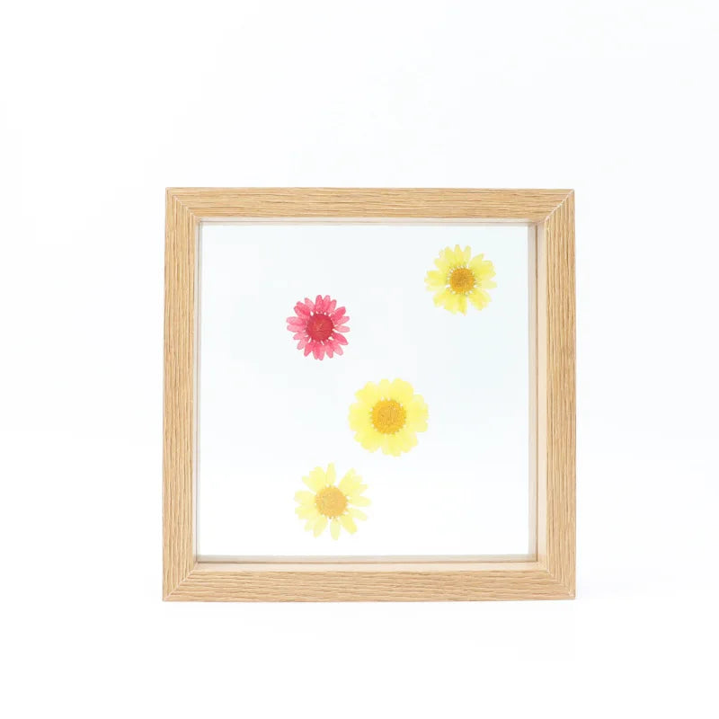 Wholesale Transparent Double Sided Glass Picture Wooden Frame and Acrylic Floating Photo Frame Wall Art