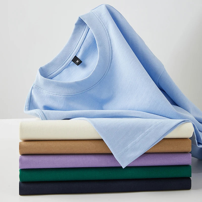 Oversized Formal Knitted Cotton Dropped Shoulder 280 GSM Plain T-Shirts for Men Printing MegaBDM