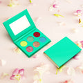 Private Label Shimmer Eyeshadow Palette Light Tone Powder in Glitter Matte Finish Eye Makeup with Cardboard Packaging