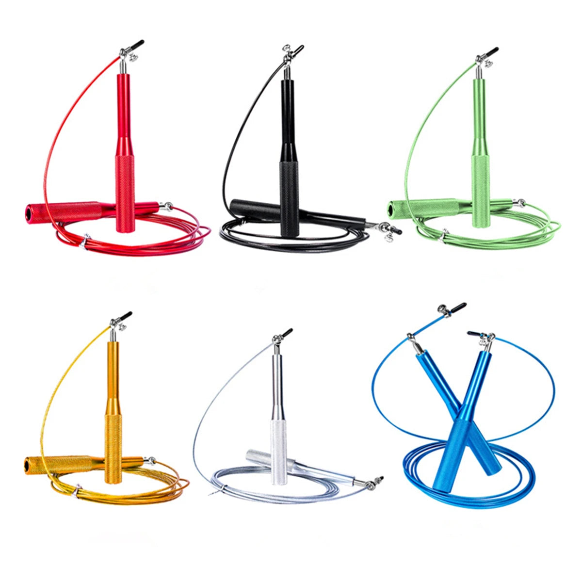Adjustable Steel Speed Jump Rope with 360 Swivel Ball Bearing for Summer Children's Fitness Training Boxing Sports Exercises