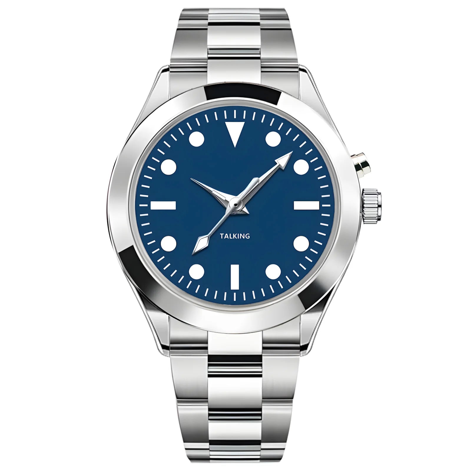 English Talking Watch Jumbo Number Analog Watch With Leather Band for the Blind Visually Impaired Seniors
