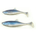 Selco Cheap Double Color Soft Shad Swimbait Bass Surface Lures Paddle Shad Fish Lure for Fishing