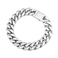 Charm Simple Men Stainless Steel Waterproof Cuban Chain Bracelets for Tourist Souvenir