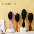 High Quality Round Private Label Wooden Scalp Massage Smooth Comb Hair Comb for Women