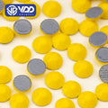 VDD 049 Chalk Yellow High Quality Hot-Fix Glass Rhinestone Crystal Flatback Strass Stones DIY Garment Decoration Wedding Dress