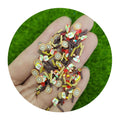Bulk 500g Polymer Clay Fruit Candy Slices Swiss Roll Cake Sprinkles Slime Material Mini Soft Confetti