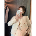 Professional Custom Factory Direct Trending Fashion Women Elegant Vintage Style Tweed Jacket for Autumn Winter Long Sleeved
