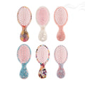 Quick Ship Anti Static Acetate Hair Brush Soft Nylon Bristle Gentle Scalp Massage Children Detangling Cushion Hair Brush for Kid