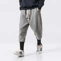 M-5XL Men's Double-sided Denim Thickened Casual Pants Fashion Loose Feet Youth Casual Streetwear Pants