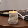 Natural Scented CandlesSoy Wax Smokeless Cotton Wick Fruity Long Lasting Large Ounce with Lids Christmas Anaglyph Candle Jar