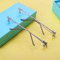 Line Shape Lensless Fashion INS Style Half Frame Chain Exquisite Decoration Glasses