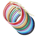 Hot 5mm Colorful Fashion Chain Necklace for Women Simple DIY Hand Knitted Rope Necklace Men Brass Jewelry Accessories