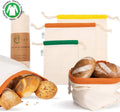 Bread Bags X 15 Cotton Gift & Craft Ecobags Reusable Food Safe Storage Design Natural Spezical Art Unbleached Linen - 3 Packs 11