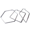 2mm Thick Stainless Steel Geometric Hoop Huggie Dangle Earring Designer Diy Beads Hooped Fringe Boho Party Earrings Accessories