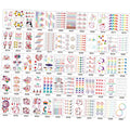 60PCS USA famous cartoon tattoo sticker for frozen brand logo water slide temporary tattoo paper princess