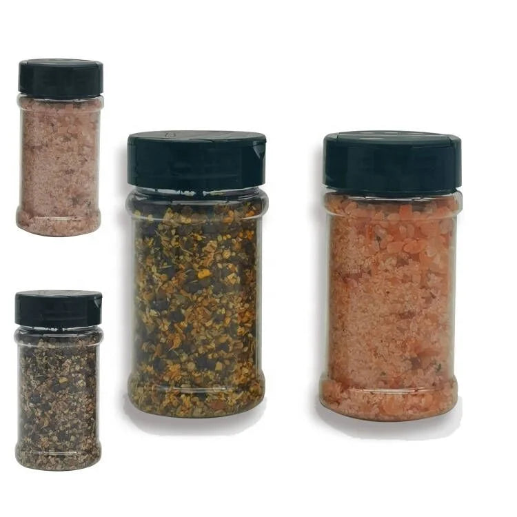 6OZ Plastic Spice Container Salt Shaker and Pepper Bottle with Flip Top Lid Wholesale 180ml