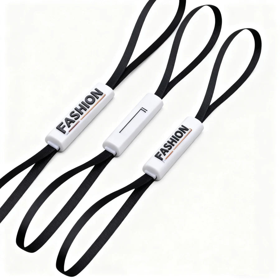 China Factory Wholesale Custom Plastic Tag hang Tag Polyester Rope String Lock for hang Label
