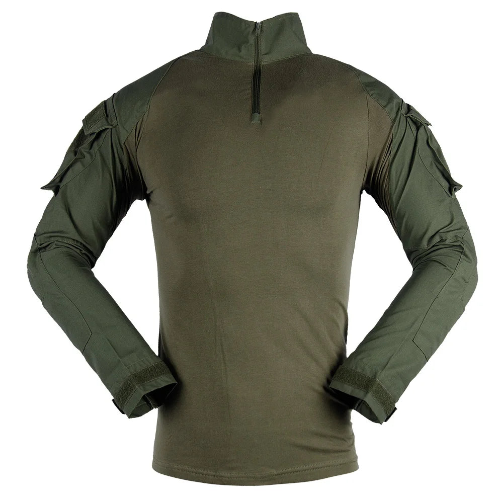 Men Outdoor Tactical T-shirts Sports Casual Shirts Combat Uniforms Hunting Climbing Fishing T Shirt and Pants