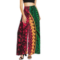 Factory Outlet Polynesia Samoa Tribal Printed Plus Size Women's Casual Wide Leg Cargo Pants Elastic Decoration Hot Print Demand