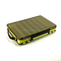 MISTER LURE Hot Sale 27.5*19.5*5cm Double Layer Boxes With Handle Hard Plastic Storage Case Box Plastic Fishing Lure Tackle Box