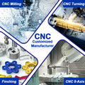Stainless Steel Aluminium Titanium & Brass Prototype Metal Parts CNC Manufacturer for OEM 3D Models Machined Parts