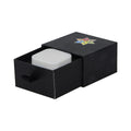 Custom Matte Black Sliding Drawer Rigid Cardboard 5ml Square Concentrate Container Slide Out Gift Packaging Boxes with Ribbon