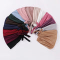 Zifeng OEM Wholesale Hot Sales Monochrome Elastic Strap Muslim Women's Jersey Base Cap