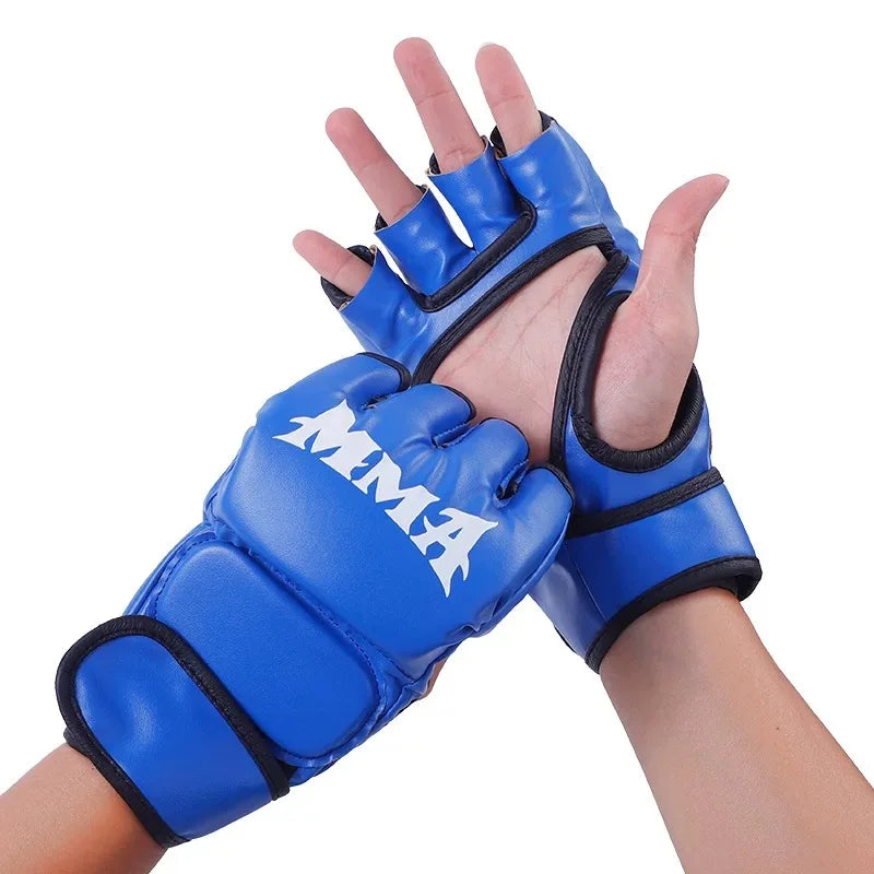 Factory Wholesale Professional Custom Logo PU Leather Boxing and MMA Gloves with Logo on Sale in China