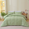95GSM 100% Polyester Summer Quilted Bedding Quilt Comforter Set With 2 Pillowcases
