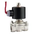 2S 1-1/2" 2 Inch  2/2 Way 24V 220V Electric Solenoid Valve Normally Close Stainless Steel Diaphragm Water Solenoid Valve
