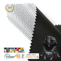 Customized Wholesale White Knitted Mesh +TPU Black Film Composite Fabric Is Used for Luggage Products Fabric