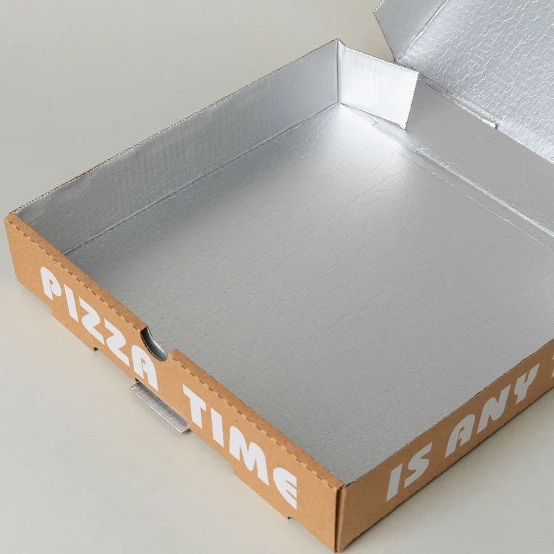 Kraft Paper Box With Customized Design Empty Bulk Carton Pizza Box for Takeaway Food