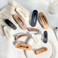 Korean Matte Duck Hairpins Large Frosted Flat Pins for Women & Girls Non-slip BB Barrette Hair Accessories Made Durable Plastic