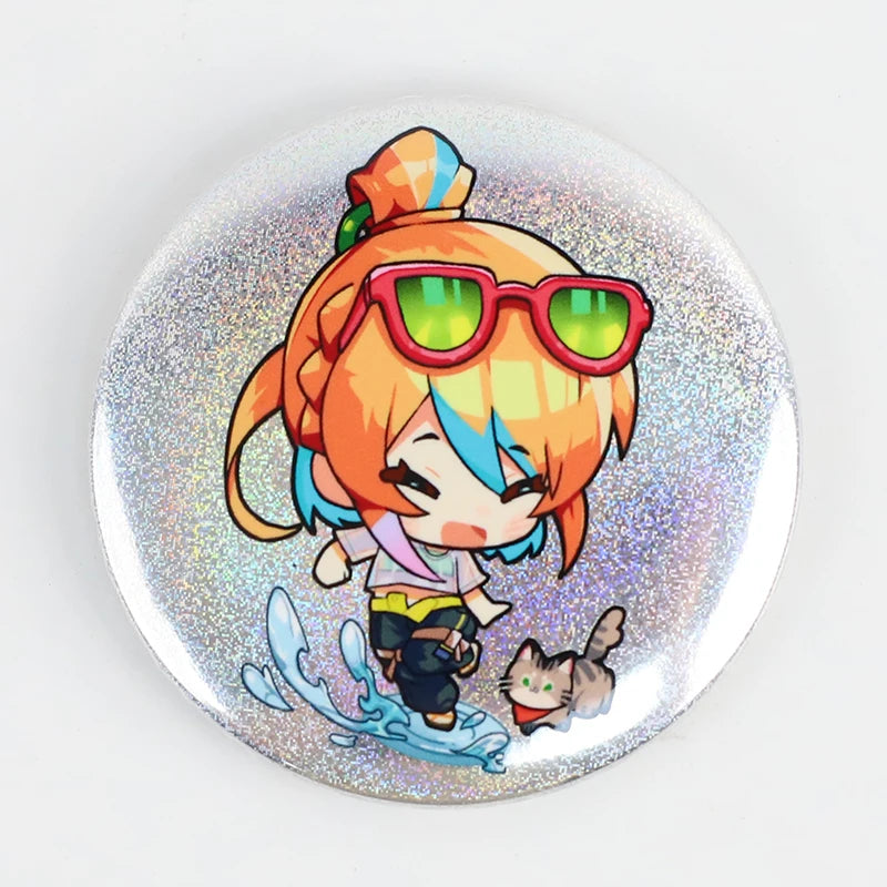 Custom logo Metal Pin New Hot Button Pin Blank Badge Wholesale 58mm Colourful Round Bag Decoration Button Pins
